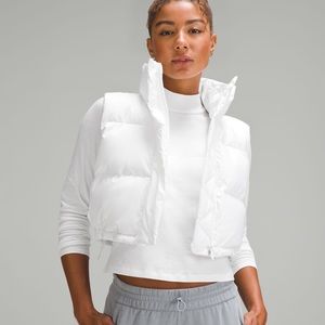 Wunder puff super cropped vest